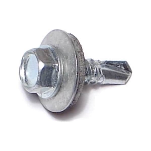 Midwest Fastener Self-Drilling Screw, #12 x 3/4 in, Zinc Plated Steel Flange Hex Head External Hex Drive, 100 PK 03342 - main